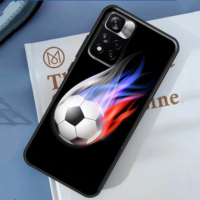 Football Case For Redmi Note 9 10 Pro Cover For Redmi Note 12 11 Pro 8 10S 11S 9A 9C 12C