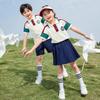 Children's Pure Cotton School Uniform Set for Summer, Spring & Autumn