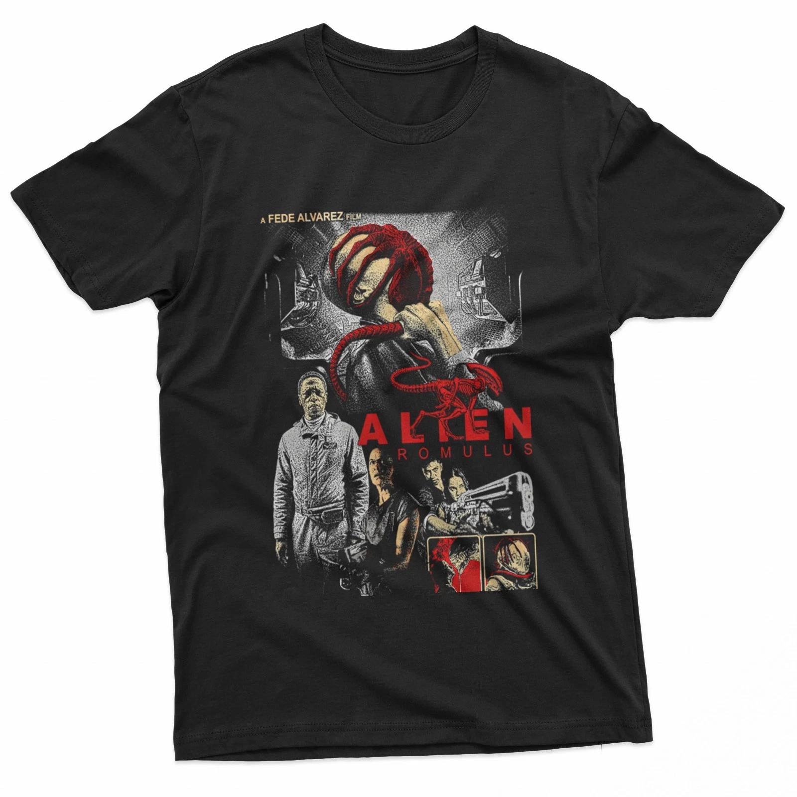 

Horror Halloween Series Retro Movie Black T-shirt Men s T-shirt Four Seasons Unisex Cotton Casual Fashion Street Wear 4XL