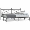 VidaXL Daybed with Trundle Without Mattress 80x200 Cm Steel, Sofa Bed, Comfortable Sofa Bed, Daybed with Mattress, 4104673
