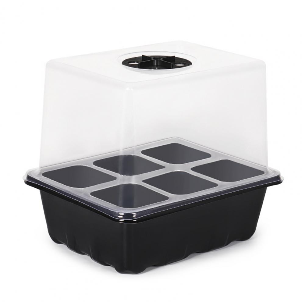 6/12Cells Seeds Starter Tray Seeds Germination Adjustable Humidity Vent Plant Nursery Box Bonsai Seedlings Growing For Gardening