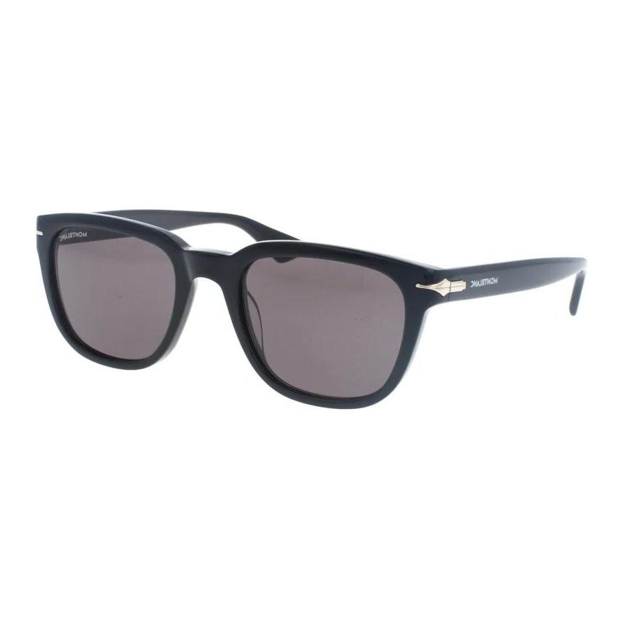 

Montblanc Logo Design Acetate Square Sunglasses Men sunglasses Black MB0302S00653 53,Black