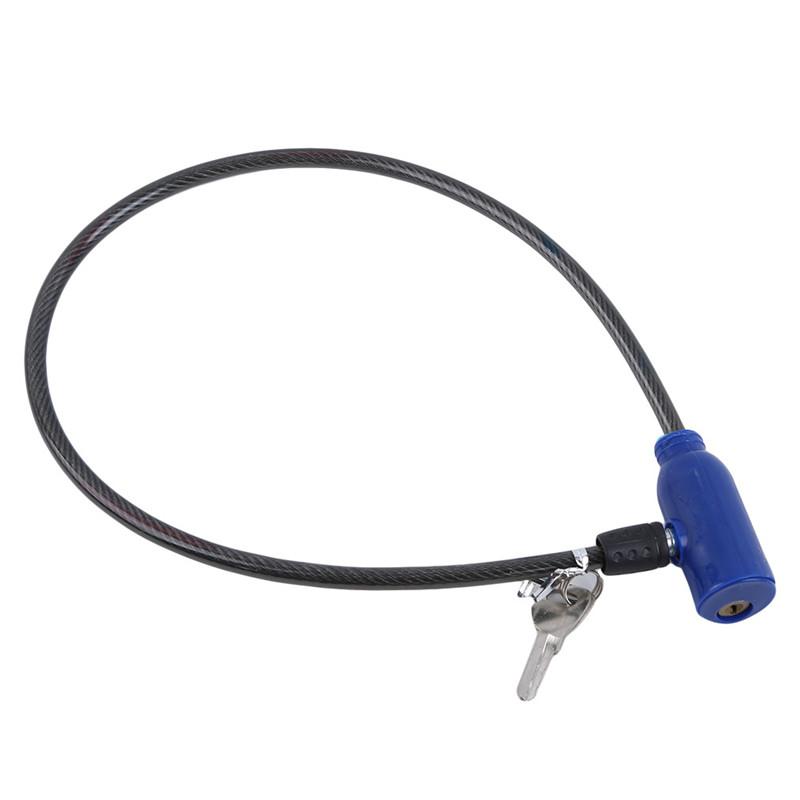 Universal Anti-Theft Bike Bicycle Lock Stainless Steel Cable Coil For Castle Motorcycle Cycle Mtb Bike Security Lock With 2 Key