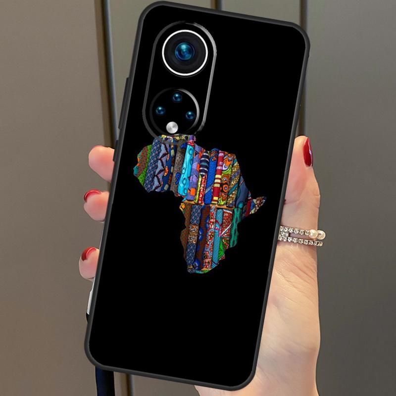 

Чехол с картой Африки из африканских тканей для Honor X8a X9a X7a X6a X7 X8 X9 X9b X8b Honor 90 70 50 10 Lite Magic 6 5 Pro Cover Honor Magic6 Pro