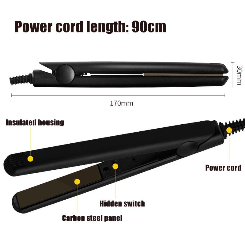 Glätteisen Glattes Haar Lockiges Haar Haarglättung Thermostat 2-IN-1