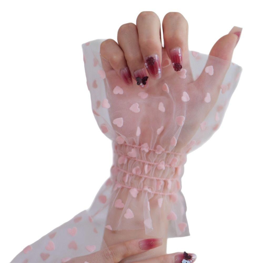 Breathable Cuffs Sleeves Pleated False Sleeve Cuffs Arm Wear  Nails Photography Studio