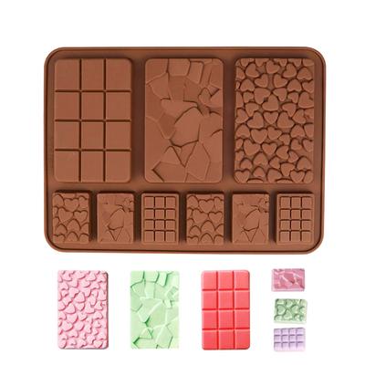 Chocolate Bar Silicone Mold Bakeware Silicone Molds For Fondant Jelly Candy Mould Chocolate Wax Melts Moulds