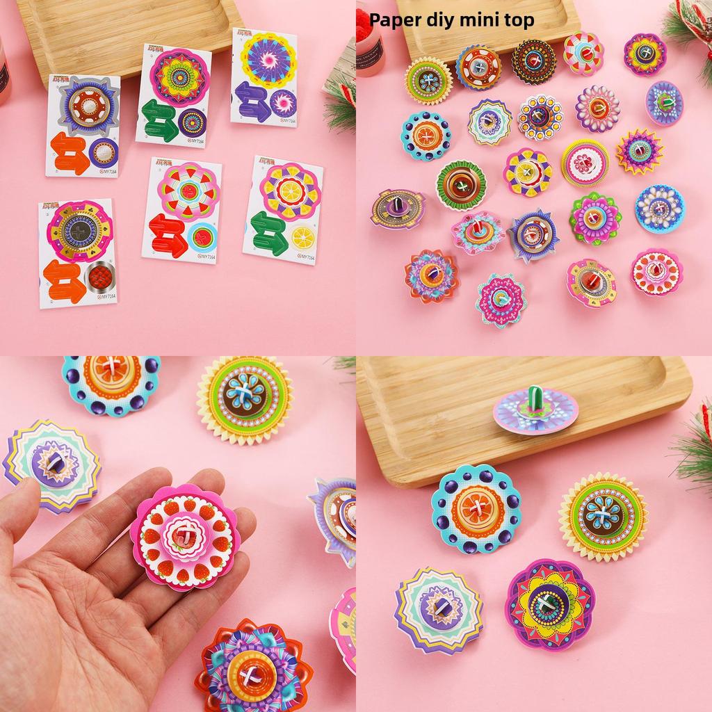 Diy Childrens 3d Puzzle Paper Gyroscope Art Craft Gift For Kids And School Rewards