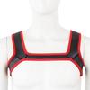 SHOULD WIDE Neoprene Harness Black-Red - KinkHarness - Men's Harness