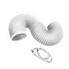 Tubo di Scarico in PVC 2,5m Tubo in Alluminio Tubo di Ventilazione Tubo Flessibile in Alluminio per Tubo Estrattore Asciugatrice Ventola