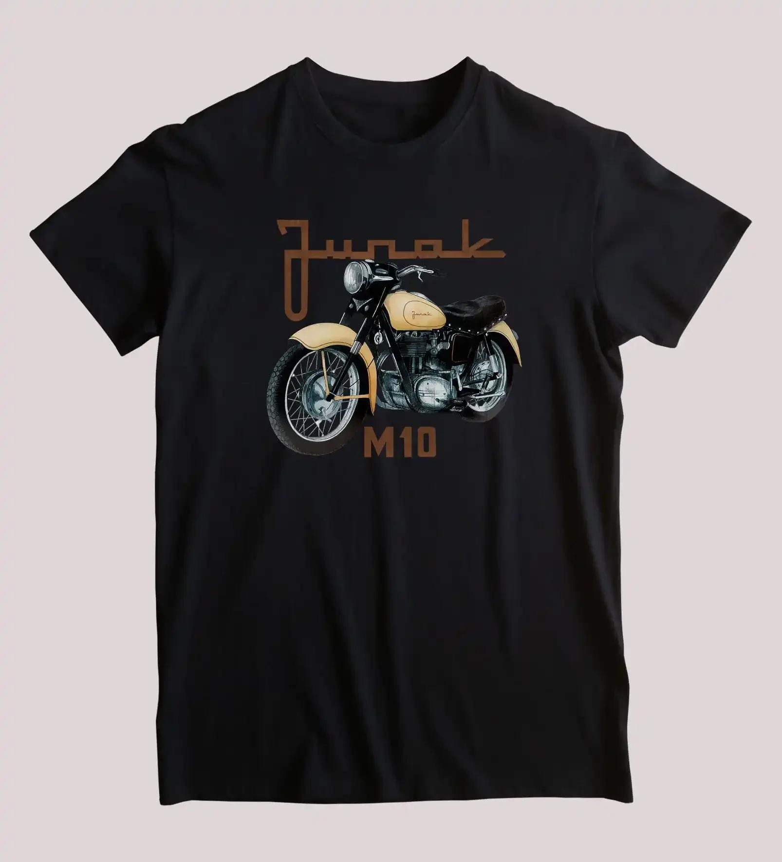 

Summer Cotton Short Sleeve O-Neck Mens T Shirt New S-5XL Junak M10 Classic Polish Motorcycle T-Shirt COTTON printing t-shirt 5XL різнокольоровий