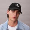 Calvin Klein Embroidered logo pure cotton casual sports cotton peaked cap Unisex couple style space Black F - No box