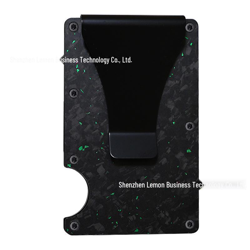 Forged Carbon Fiber RFID Blocking Metal Card Holder
