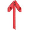 Center Measuring Tool, 45/90° Square Center Finder Line Gauge Aluminum Alloy Woodworking Center Scribe Measuring Tool, 0-160mm, 0.5mm High Accuracy
