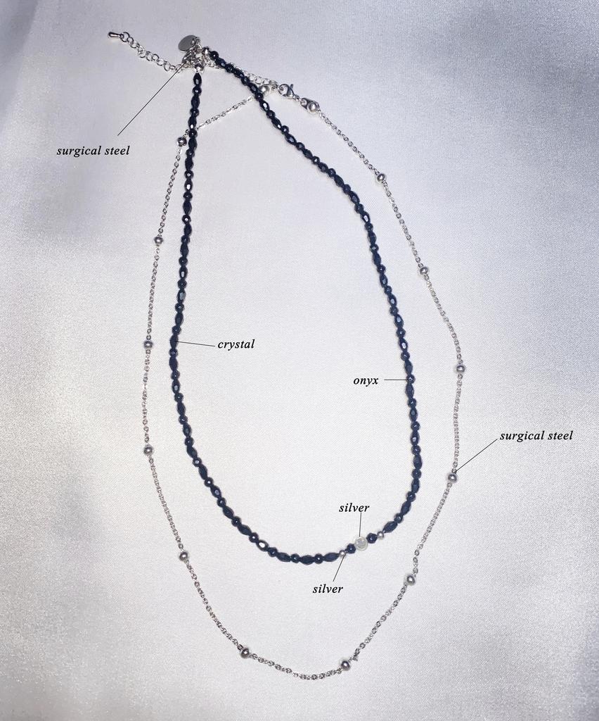Runds [Set] Smile Layered Necklace