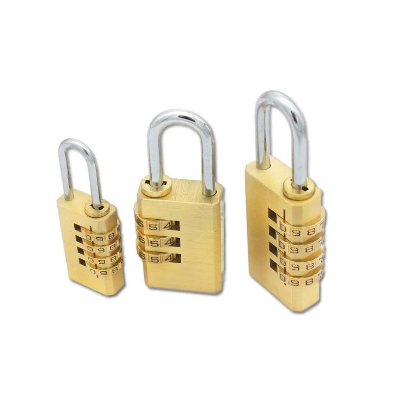 Password Padlock Package Copper Lock 3/4 Position Wheel Padlock Small Password Lock Cabinet Lock Head Manufacturer Direct Sales