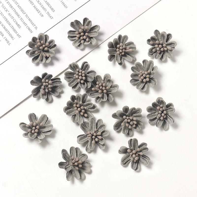 10/20/50Pcs 2.5cm Silk Artificial Daisy Flowers Head for Home Wedding Decoration Fake Flower DIY Garland Craft Accessories