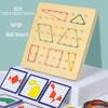 Creative Wooden Shape-Matching Nail Board: Early Education Logic & Art Toy for Kids.