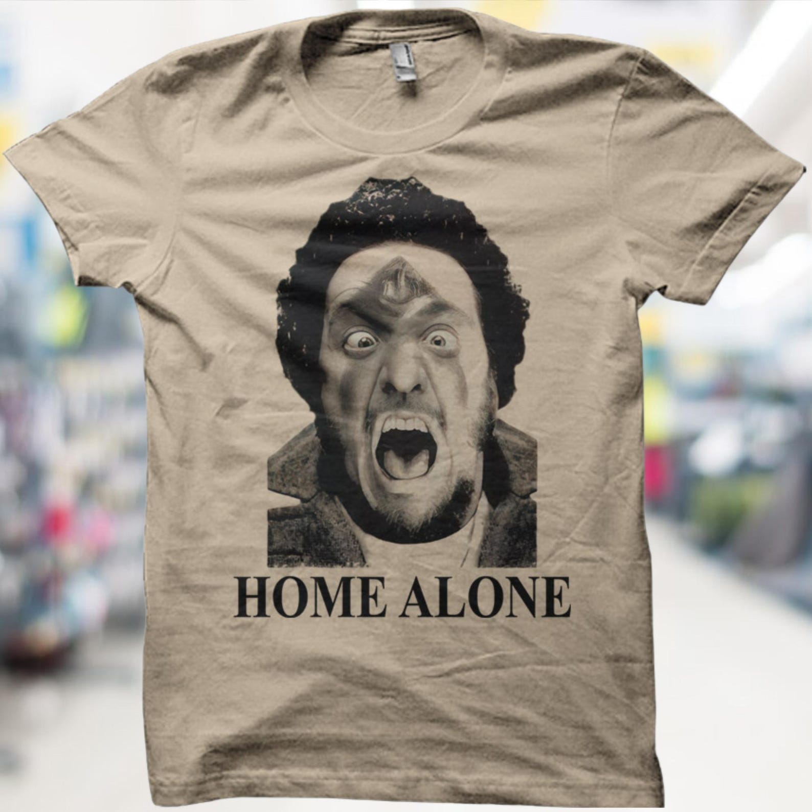 HOME ALONE MARV Iron Face Wet Bandits Funny Christmas Gift Present for xmass T-shirt L