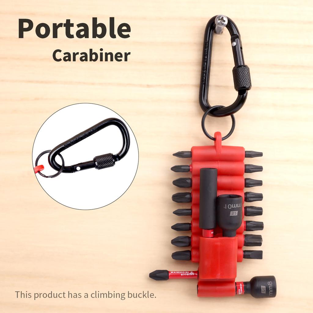 20pcs Electric Screwdriver Head Set Phillips Pozi Slotted Plum Blossom Screwdriver Bit Set S2 Steel Impact-resistant Storage Set