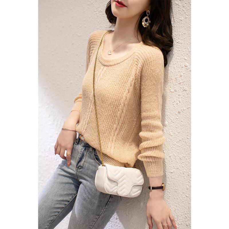 

Firstview Women s Fashion Long Sleeve Knit Sweater One Size