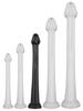 Whale Dildo L 42 X 6cm - Tip 5cm Black - DarkSil - SILICONE DILDO