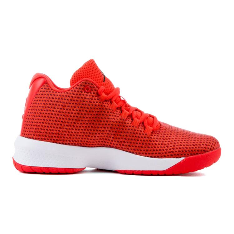 Jordan Segundo. FLY Zapatillas de Baloncesto para Niños Antideslizantes Amortiguación Resistentes a la Abrasión Caña Media Rojo Blanco Adolescentes 881446-803