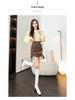 Summer High Waist Pleated Wrap Skirt with Lining