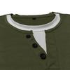 Shoulder Sleeves Men'S Long Sleeved Patchwork T-Shirt Casual Top