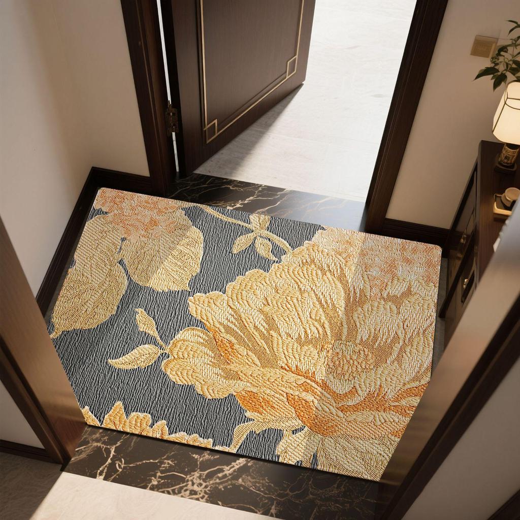 Chinese Retro Entrance Door Mat Dirt Resistant and Easy To Maintain Entrance Mat Anti Slip Carpet