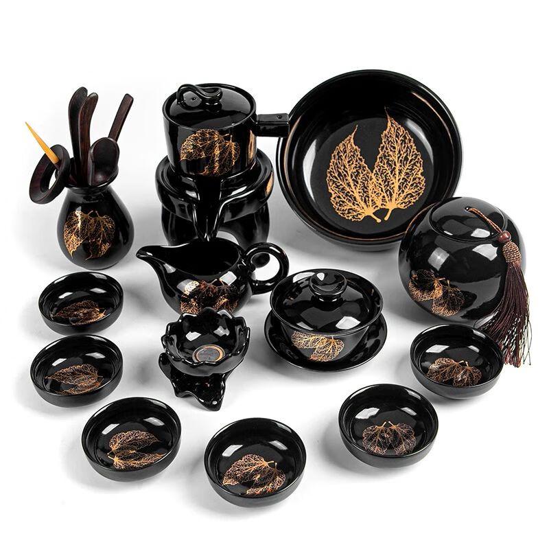 

Frosted Tenmoku Jianzhan Tea Set
