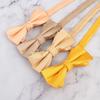 Polyester Solid Color Bowtie For Men Women Business Formal Wear With Adjustable Fit For Wedding Events