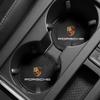 1/2 ks Podložka do držáku nápojů do auta PU kůže Slot Protiskluzová podložka pod tácek Pro Porsche Boxster Cayenne Panamera Macan Cayman 911 918 996 917 991