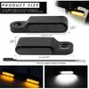 Rich Choices Handlebar LED Turn Signals Mini Motorcycle Blinkers Front Running Light Universal Compatible with Harley Sportster Dyna Honda Shadow
