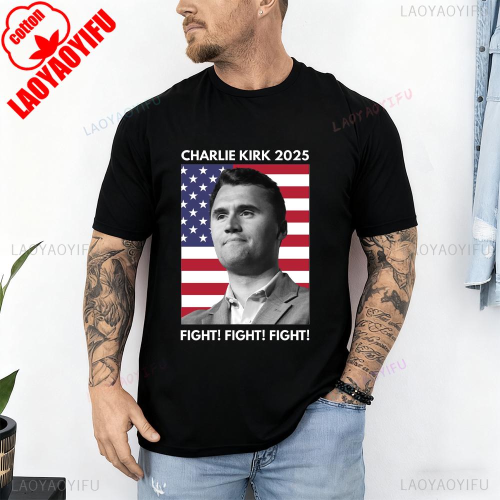 A True Patriot Charlie Kirk Shirt Rest in Peace Charlie Kirk 19932025 Thanks for The Memory Graphic T Shirts Woman Man Cotton
