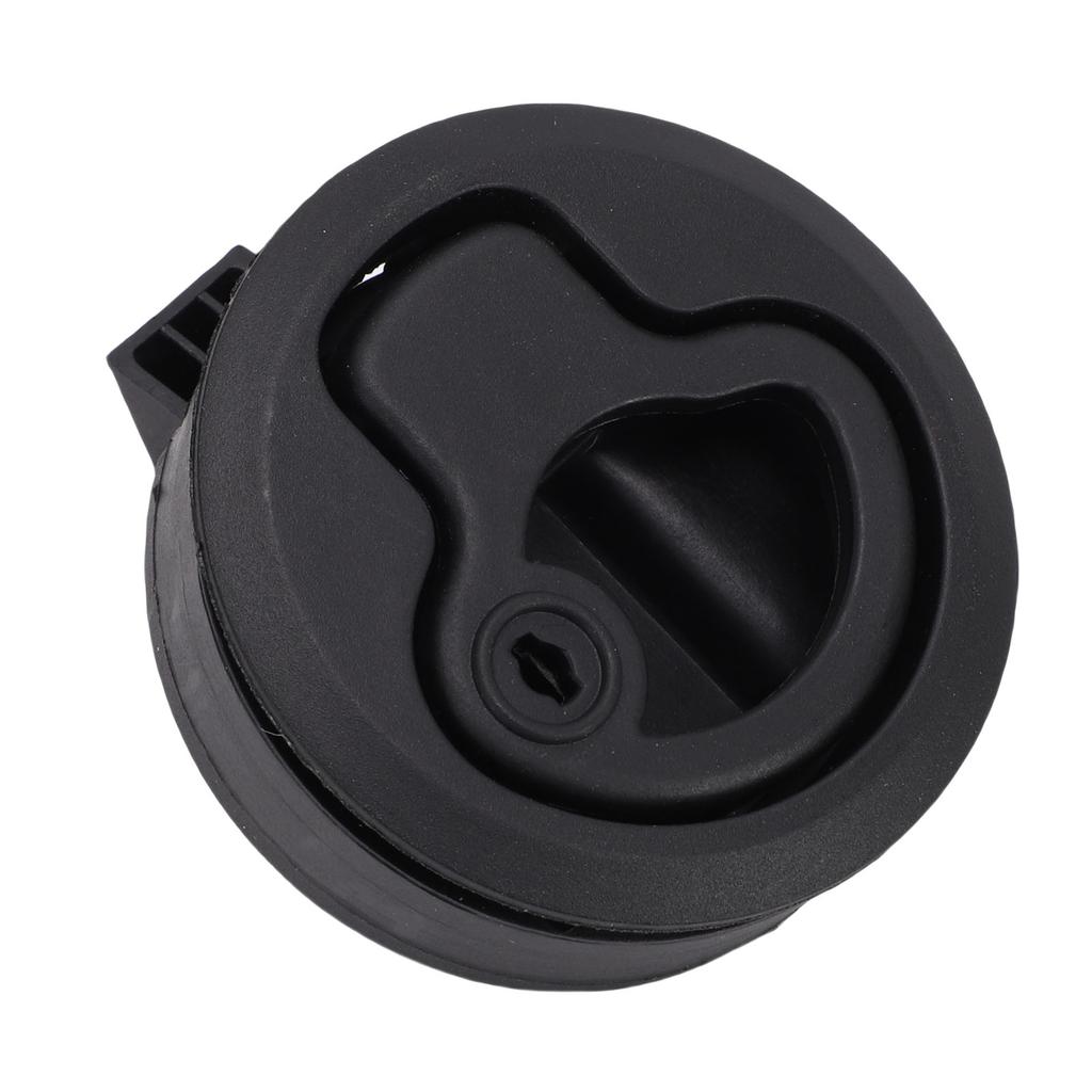 RV Boat Hatch Latch Flush Mount Round Pull Latch Lock with 2 Keys for Marine Camping Vehicle