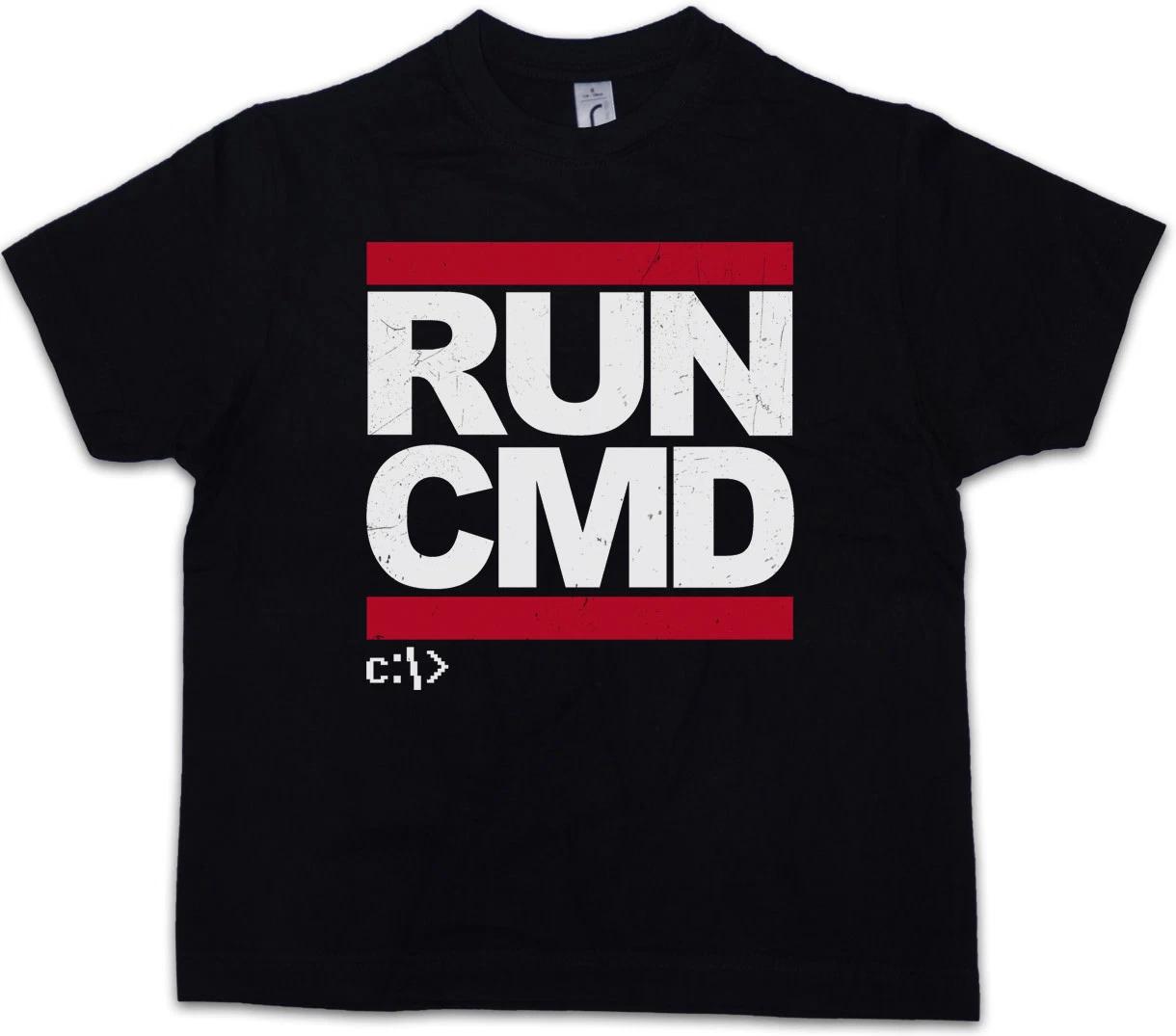 RUN CMD Kids Boys kids boys T-Shirt DMC Hacker Computer science Nerd Mr. Robot fsociety 140