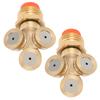 2PCS G1/2 High Pressure Spray Sprinkler 3 Hole Irrigation Nozzle Head with Filter Mesh for Garden