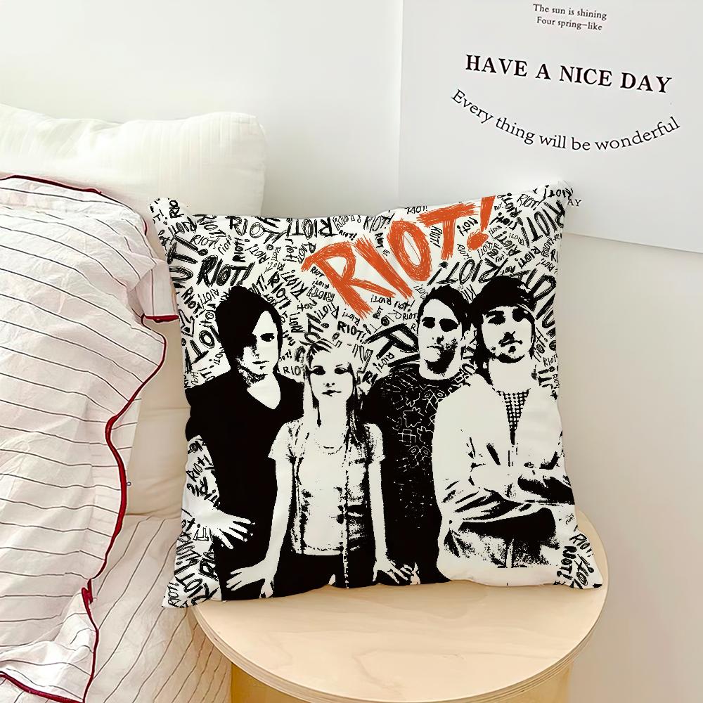 cool fashion Band PParamore cushion cover Comfort soft Pillowcase hogar Sofa Living Room Home bedside Decor pillowcovers Gift