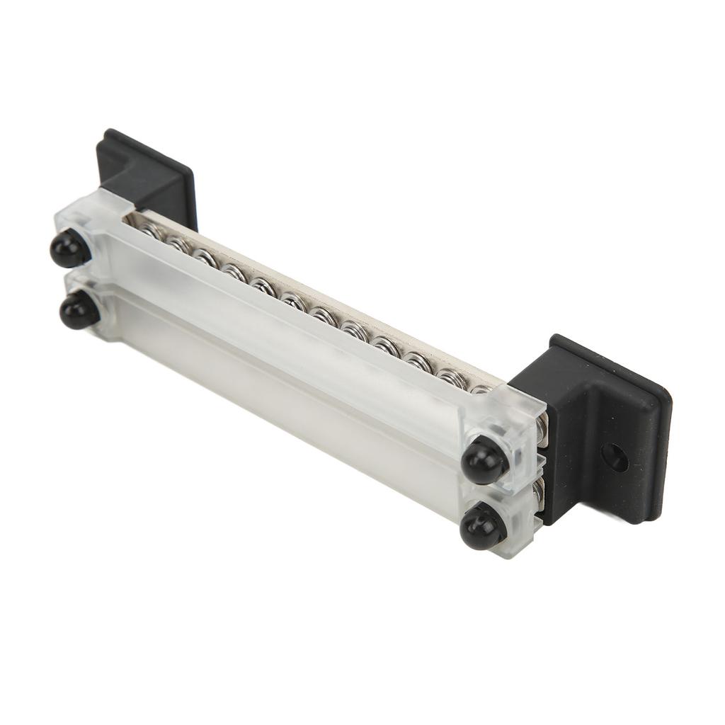 Power Distribution Block with Cover 24 Terminal 150A 12‑48V for Car RV Ship Yacht Pickup Truck Power System