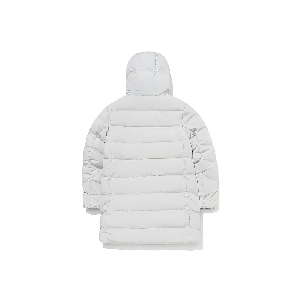 Li-Ning Training Series Mid-Length Hooded Down Jacket Men Outerwear Mechanical-Gray AYMQ241-2
