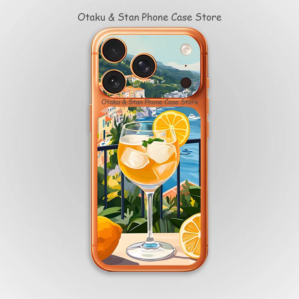 

Aperol Spritz Art Full Screen Protective Film For iphone 17 Pro Max Lens Protector Back Films Phone iPhone17promax
