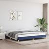 346848 vidaXL Bed Frame Blue 200x200 Cm Fabric