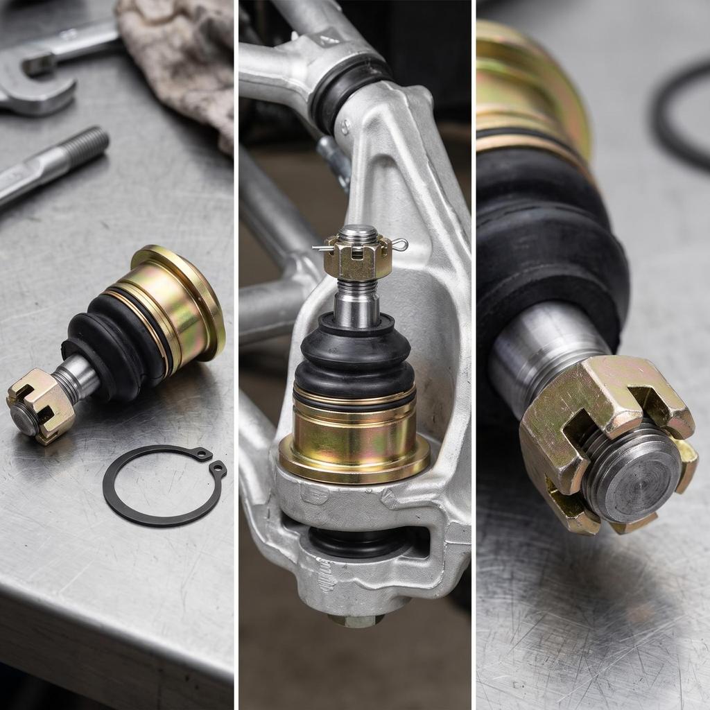 Wear-Resistant Ball Joint Assembly | Metal Construction, Threaded Mounting End,