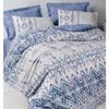 Parure de lit - 1 housse de couette 220 x 240 cm + 2 taies d'oreiller 60 x 60 cm - 100% coton renforcé - Bleu