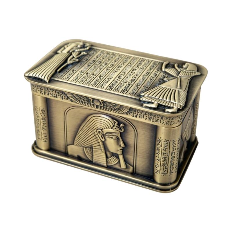 Mystical Egyptian Inspired Jewelry Chest With Anubis And Sphinx Details Storage Container For Safekeeping Valuables 1