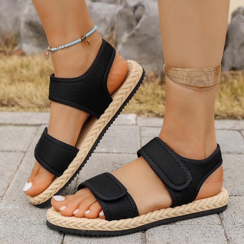 

Fashion New Style Popular Women s Fashion Trend Anti-slip Wear-resistant Pure Black Belt Soft Soled High-heeled Sandals Shoes for Women 43 чёрный