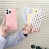 For iPhone 16 Pro Max Case Polka Dot Pattern TPU + PC Phone Cover Compatible with MagSafe