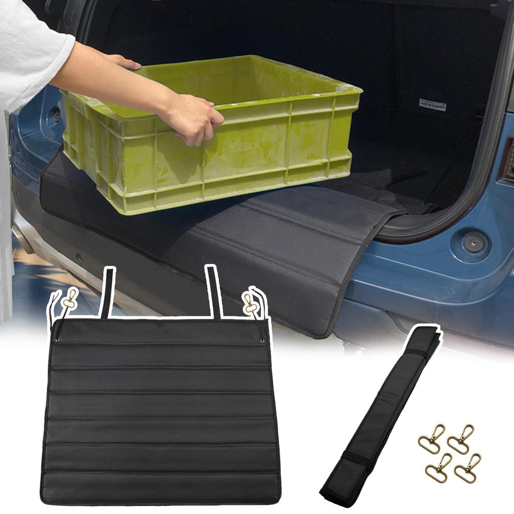 Hasiro Car Rear Bumper Universal Bumper Rear Step Guard Luggage for Car Black Guard, Protector, Water-Repellent, Stain-Resistant, Mat, Rack,