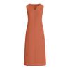 Women's Sleeveless Cotton And Linen Dress